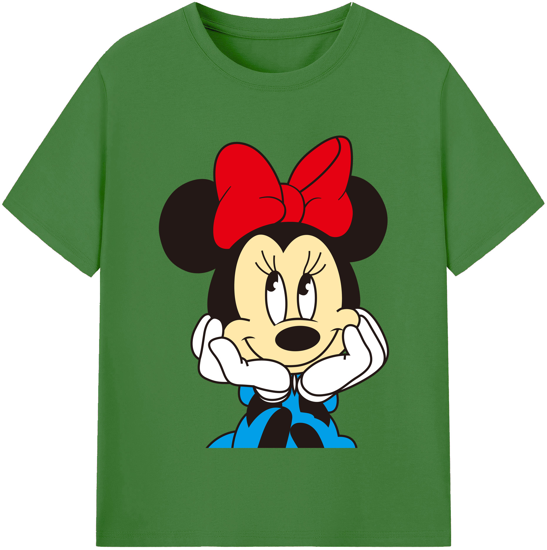 （画像用） ミッキーマウス Mickey Mouse レディースカジュアルプリントTシャツ（綿100％）